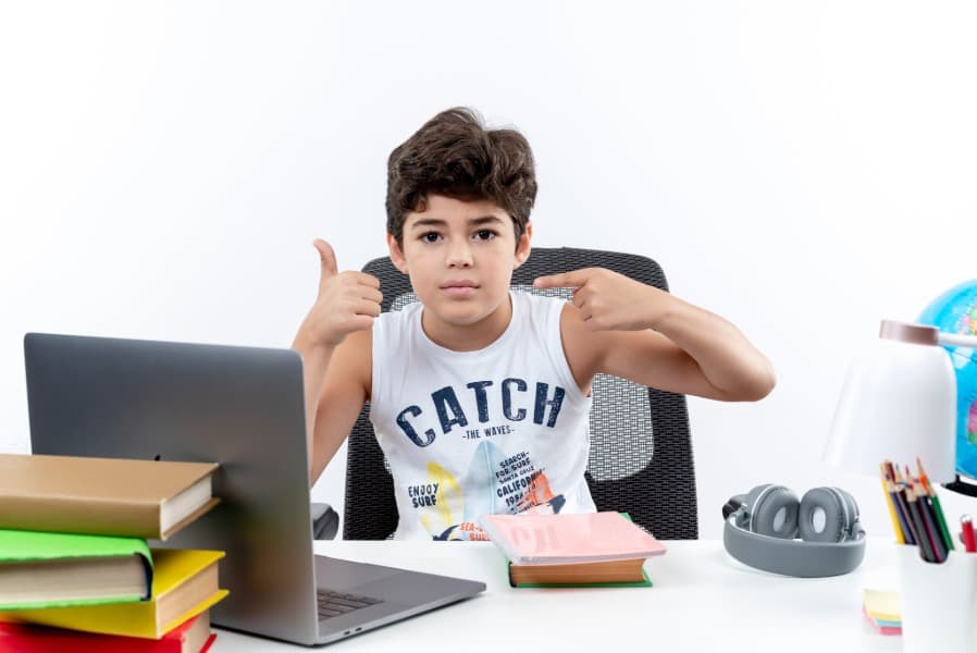 Student actively participating
